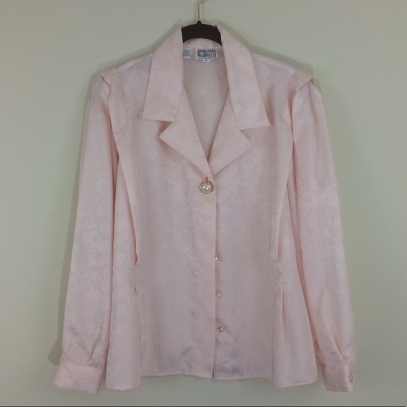 Vintage Tops - 💫Vintage 80’s Satin pink top